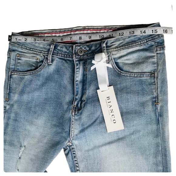 Bianca - Mid Rise Skinny Light Wash Denim Jeans - Size 31 - Picture 6 of 15
